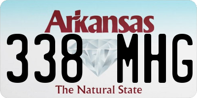 AR license plate 338MHG