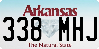 AR license plate 338MHJ