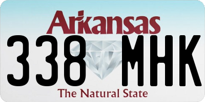 AR license plate 338MHK