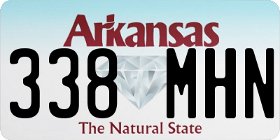AR license plate 338MHN