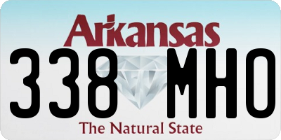 AR license plate 338MHO
