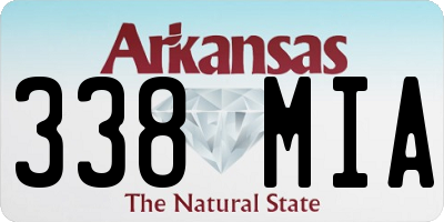 AR license plate 338MIA