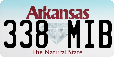 AR license plate 338MIB