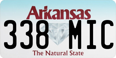 AR license plate 338MIC