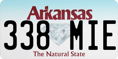 AR license plate 338MIE