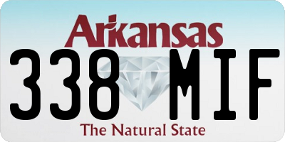 AR license plate 338MIF