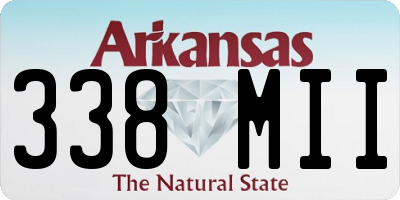 AR license plate 338MII