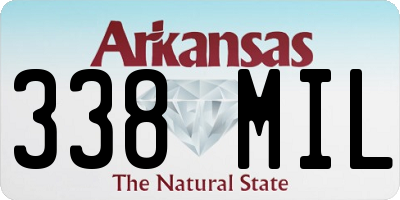 AR license plate 338MIL