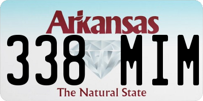 AR license plate 338MIM