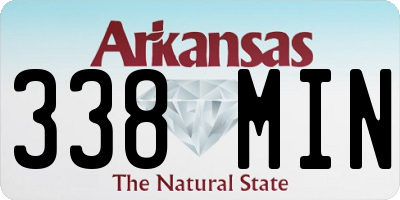 AR license plate 338MIN