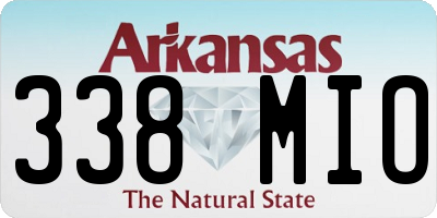 AR license plate 338MIO