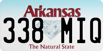 AR license plate 338MIQ