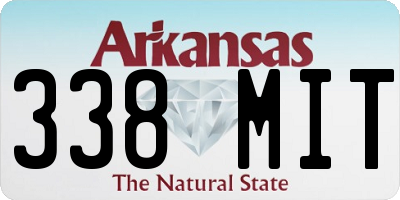 AR license plate 338MIT