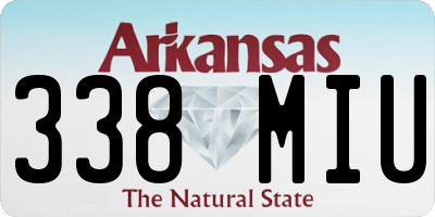AR license plate 338MIU