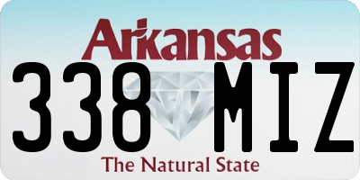 AR license plate 338MIZ