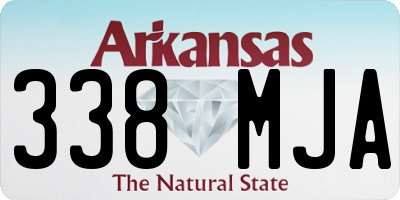 AR license plate 338MJA