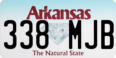 AR license plate 338MJB