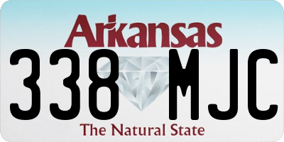 AR license plate 338MJC