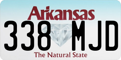 AR license plate 338MJD