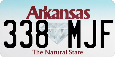 AR license plate 338MJF