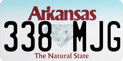 AR license plate 338MJG