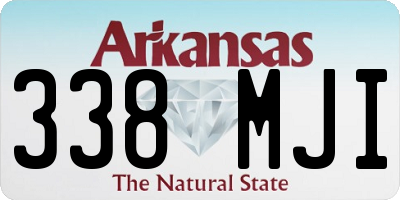 AR license plate 338MJI