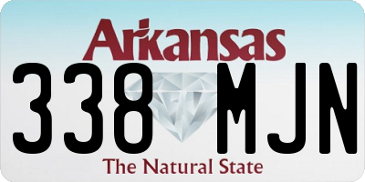AR license plate 338MJN