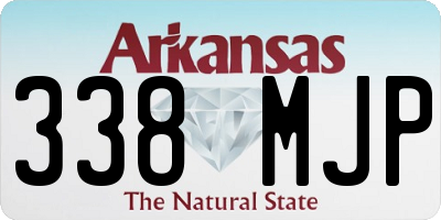 AR license plate 338MJP
