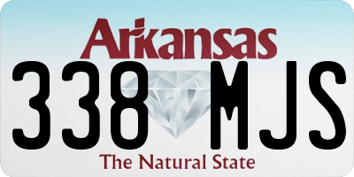 AR license plate 338MJS