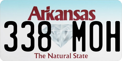 AR license plate 338MOH