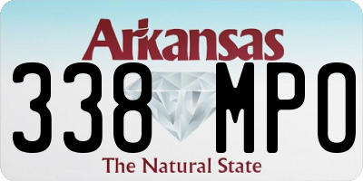 AR license plate 338MPO