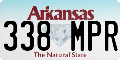 AR license plate 338MPR