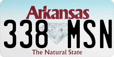 AR license plate 338MSN