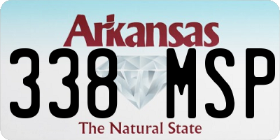 AR license plate 338MSP