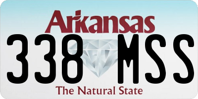 AR license plate 338MSS