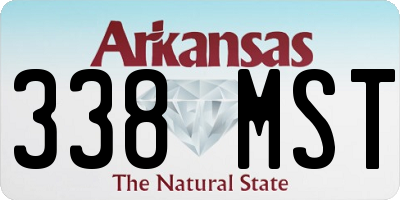 AR license plate 338MST