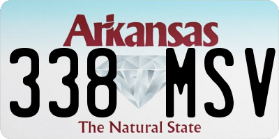 AR license plate 338MSV