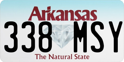 AR license plate 338MSY