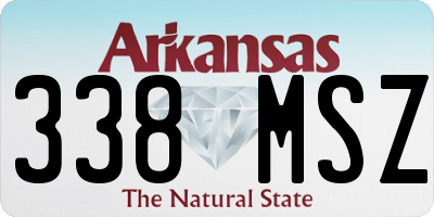 AR license plate 338MSZ