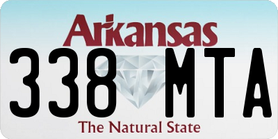 AR license plate 338MTA