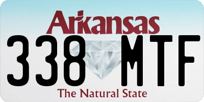 AR license plate 338MTF