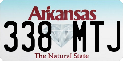 AR license plate 338MTJ