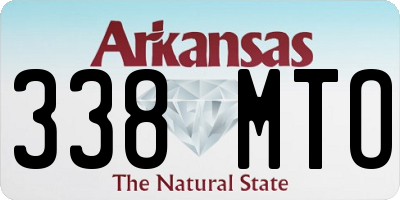 AR license plate 338MTO