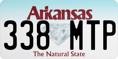 AR license plate 338MTP
