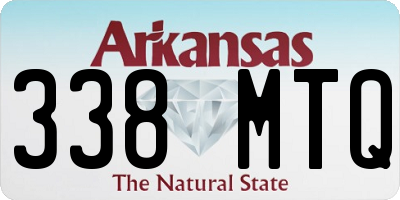 AR license plate 338MTQ
