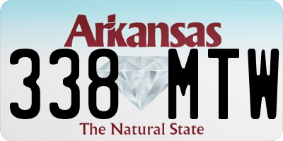 AR license plate 338MTW
