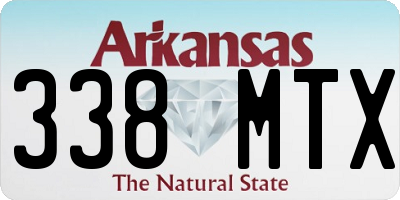 AR license plate 338MTX