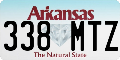 AR license plate 338MTZ
