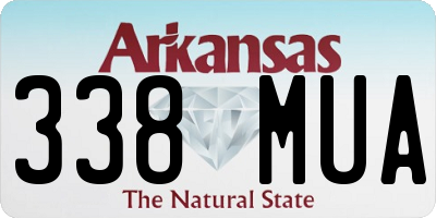AR license plate 338MUA