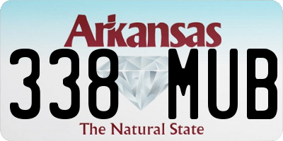 AR license plate 338MUB